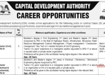 CDA Jobs 2025 Latest Advertisement Online Apply
