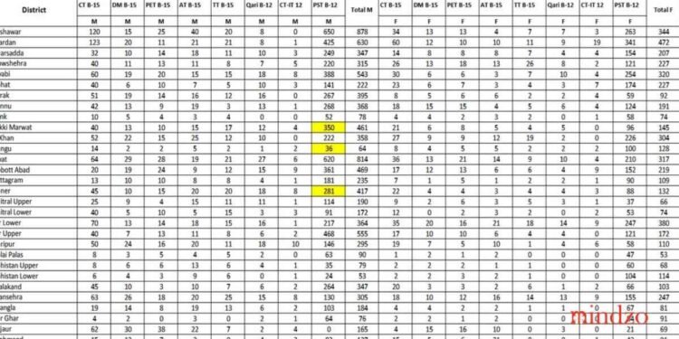New Elementary & Secondary Education Department KPK Jobs 2025.