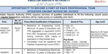 Pakistan Airport Authority PAA Jobs 2025 Latest Advertisement