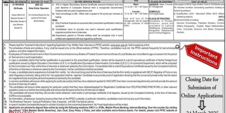 Punjab Police Special Branch Jobs 2025 Advertisement Online Apply