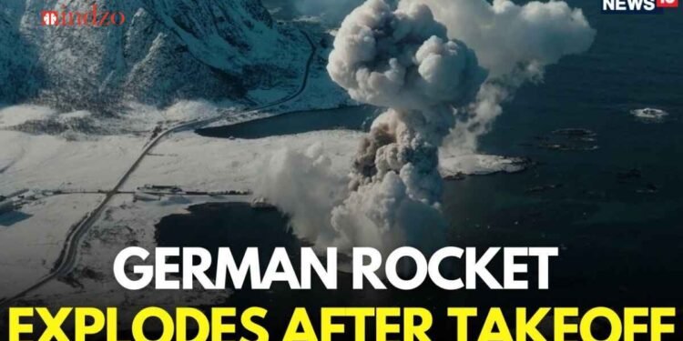 German startup's space rocket explodes seconds after takeoff from Norway